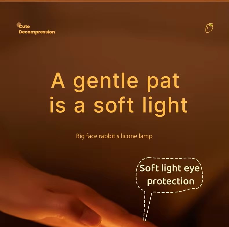 HOMTEC - USB oplaadbare konijnennachtlamp (verschillende uitvoeringen)