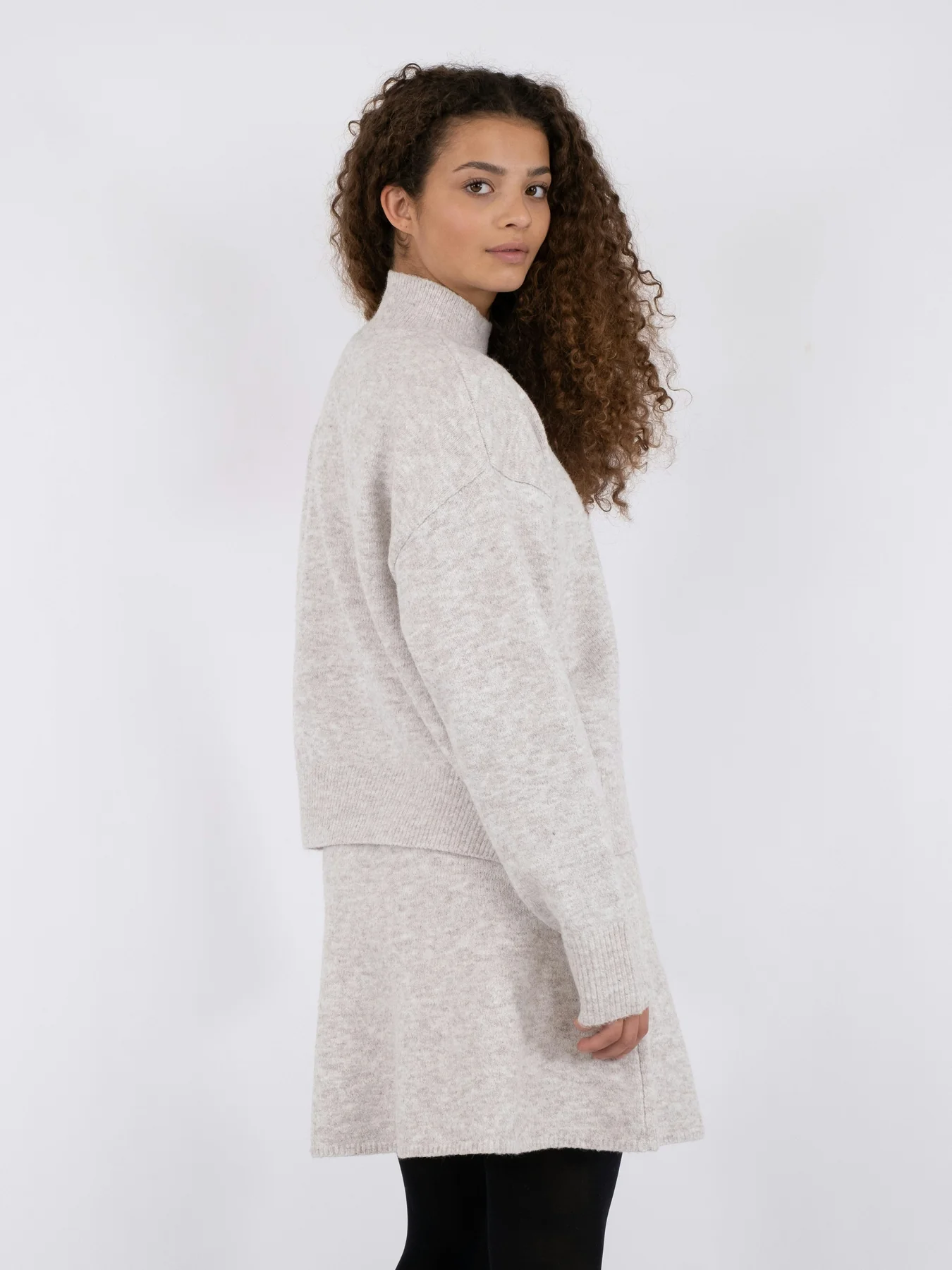 Neo Noir Paulina Knit Blouse beige melange