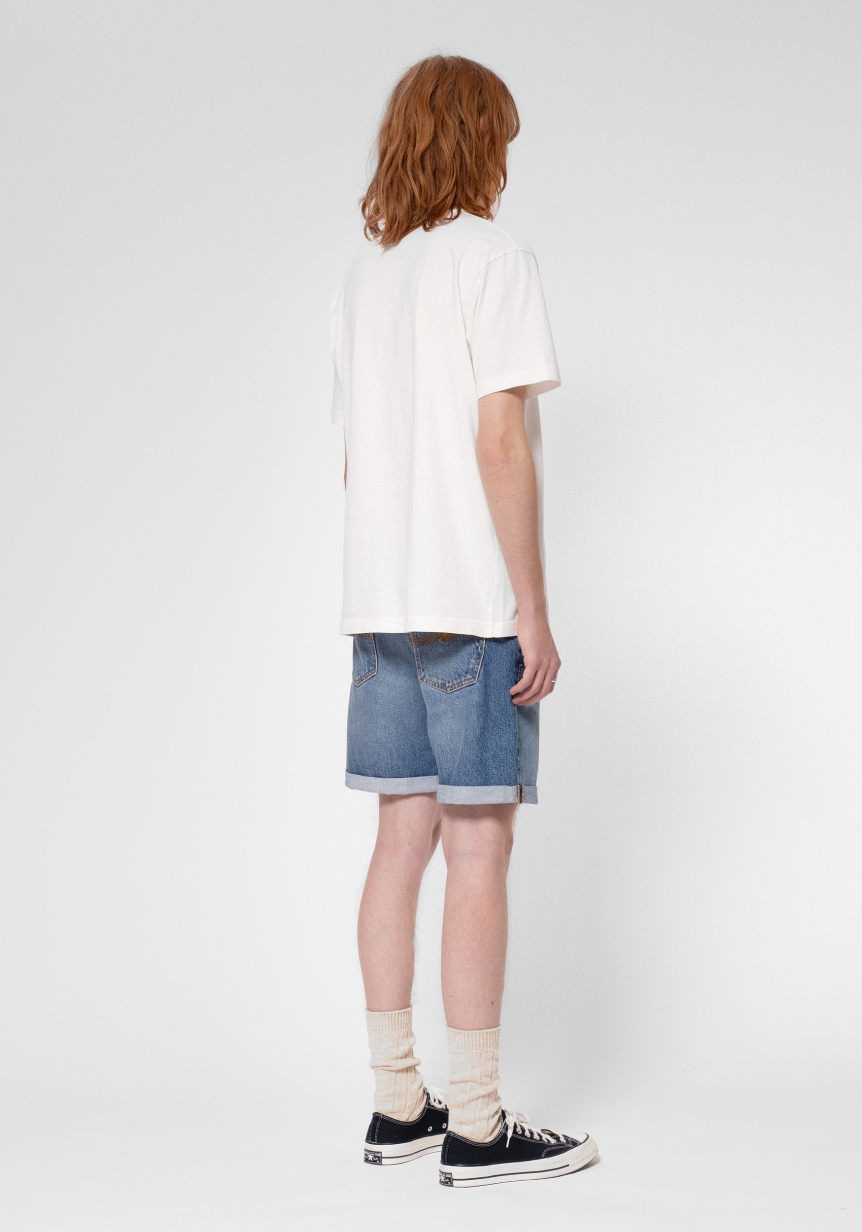 Nudie Jeans Jeans-Shorts Josh Denim Shorts Blue Haze