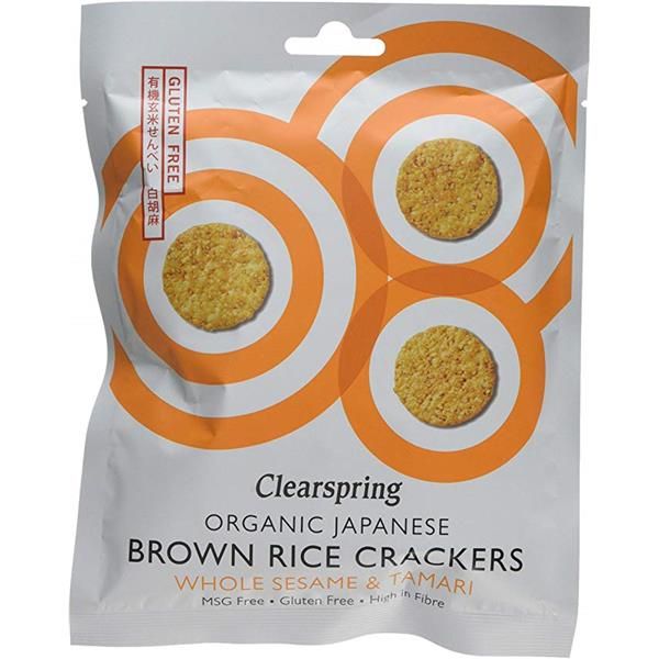 Bolachas Crackers De Arroz Integral Com Sésamo Bio