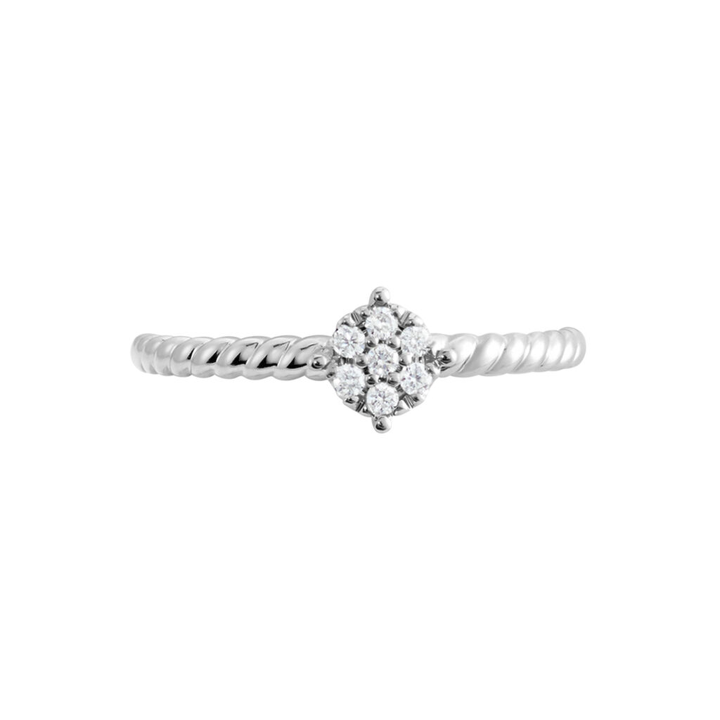 Bague Or Blanc Addie Diamants