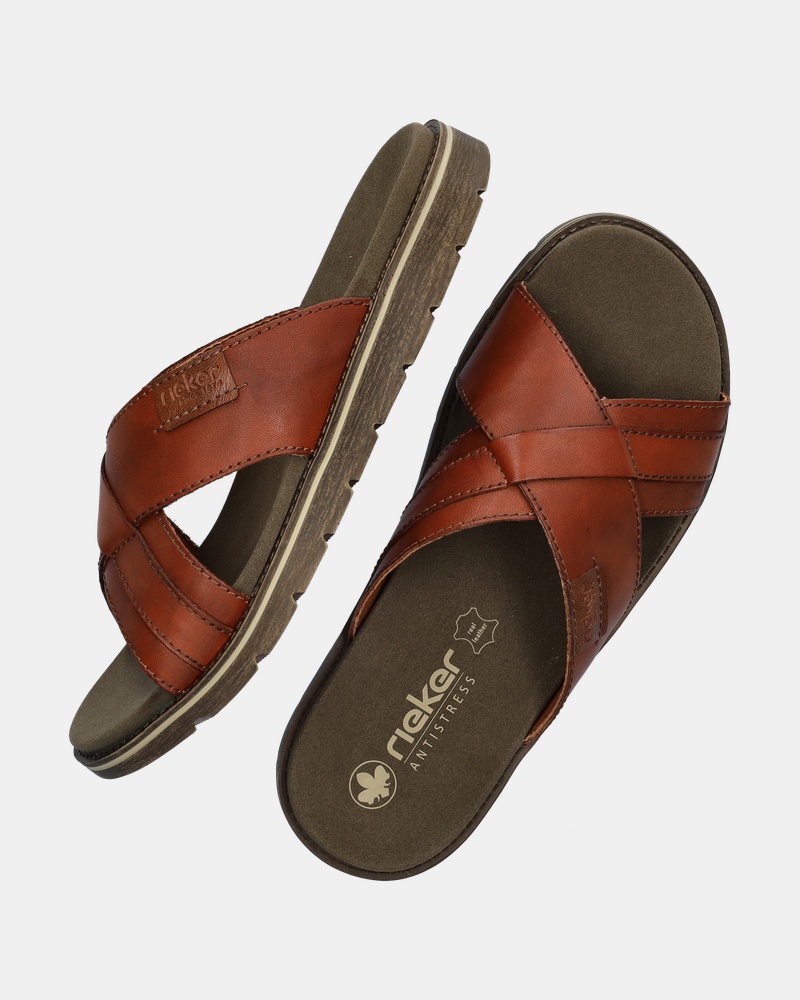 Rieker Slippers  - cognac