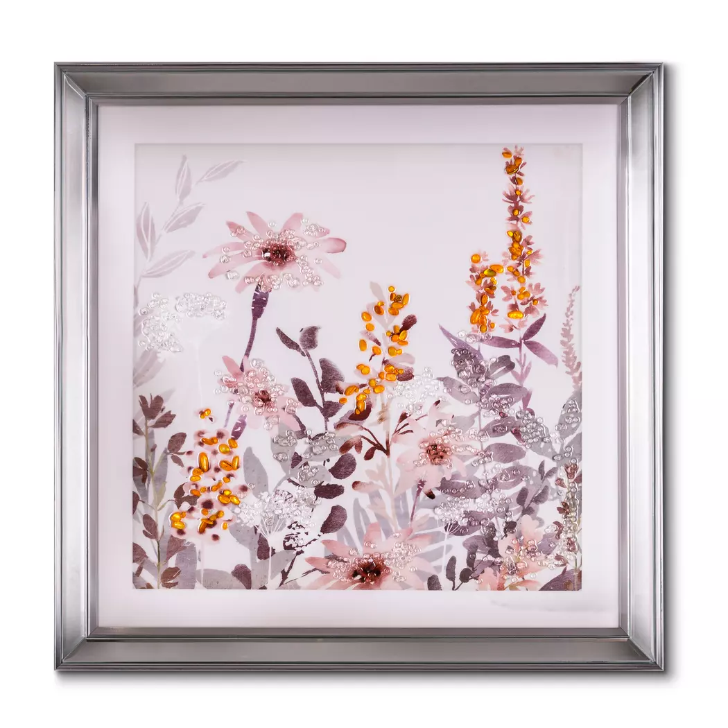 Wandbild 56,7 x 56,7 cm Blumen I