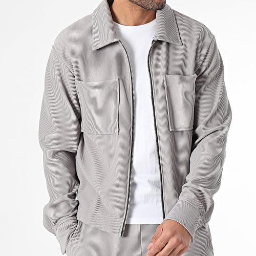 Ensemble Veste Zippée Et Pantalon Gris