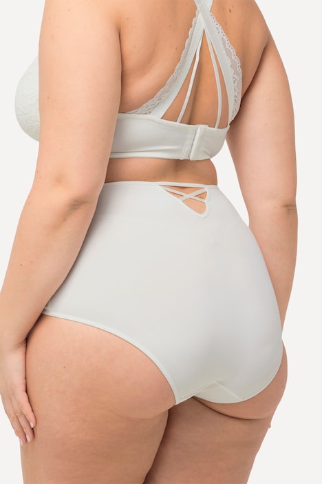 Maxislip, Spitzen-Einsatz, High Waist