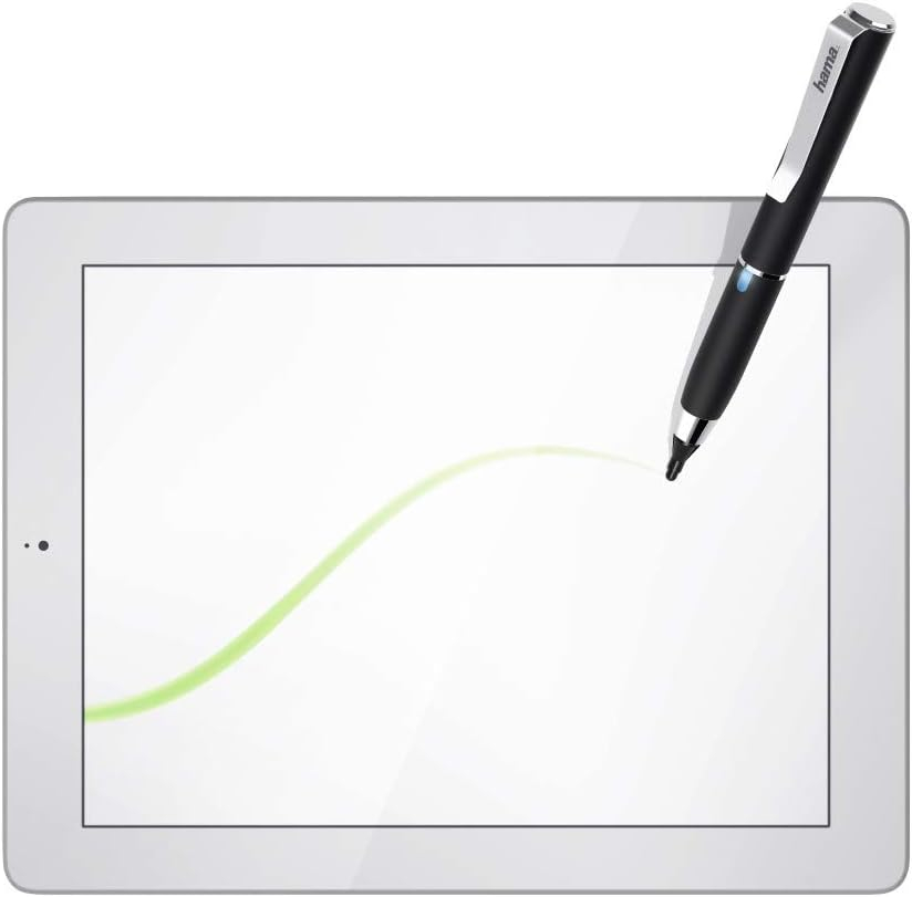 Stylus Active Fineline Aktiver Eingabestift Pencil Kapazitiver Touch Pen für iOS / Android / Windows Geräte (00125114) - Schwarz