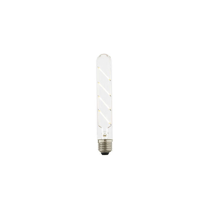 Ampoule LED à filament spirale T30S E27 470lm 4W blanc chaud ⌀3cm transparent