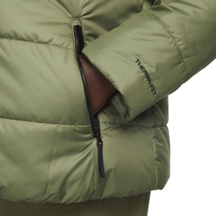 Nike sportswear therma-fit repel hooded jacket Medium olive/black/white