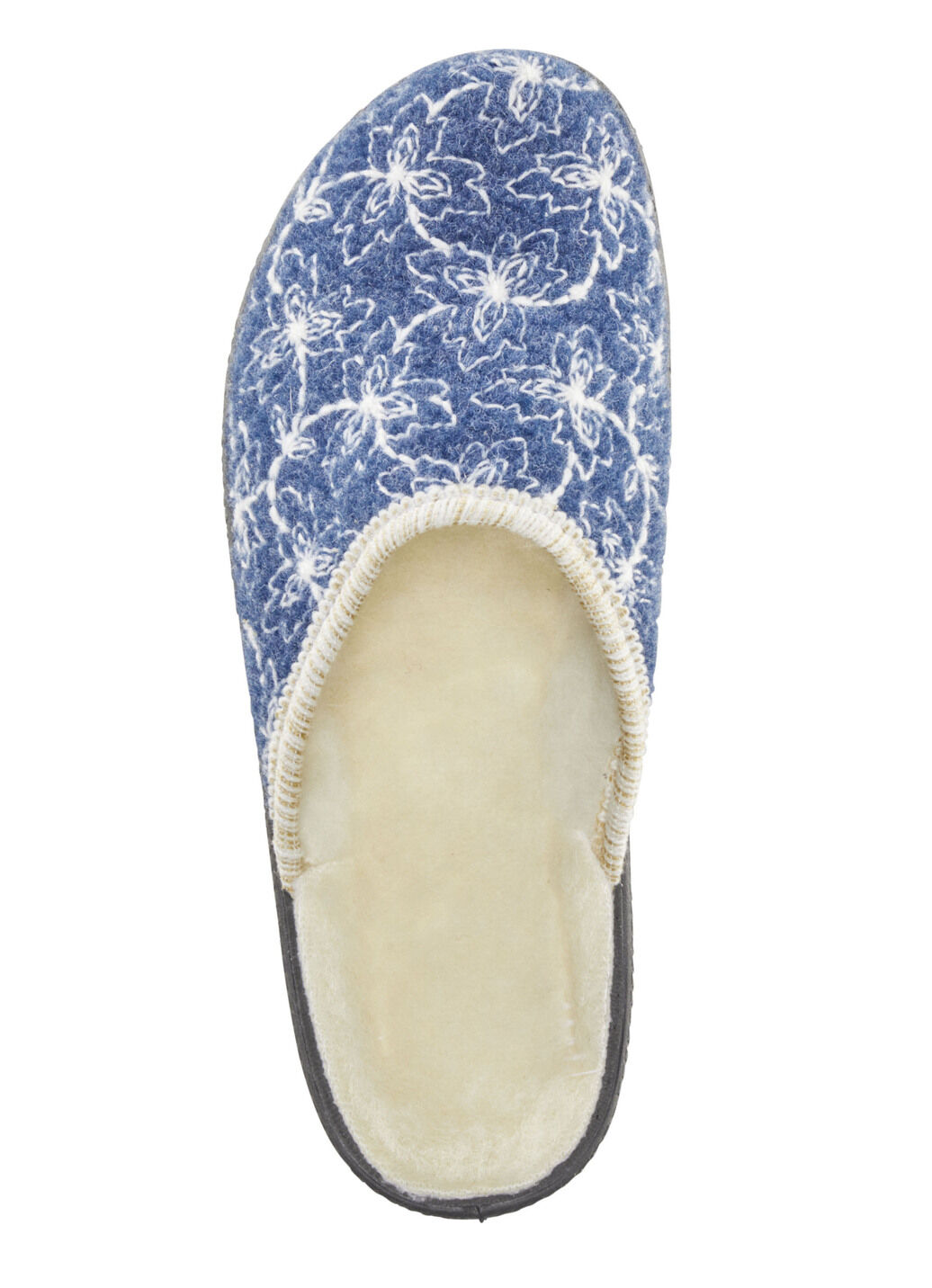Textil-Pantoffel mit schöner Stickerei