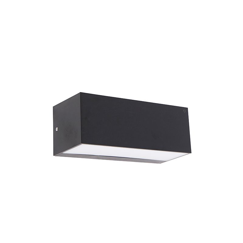 Smart  moderne wandlamp zwart IP54 incl. Wifi A60 - Houks