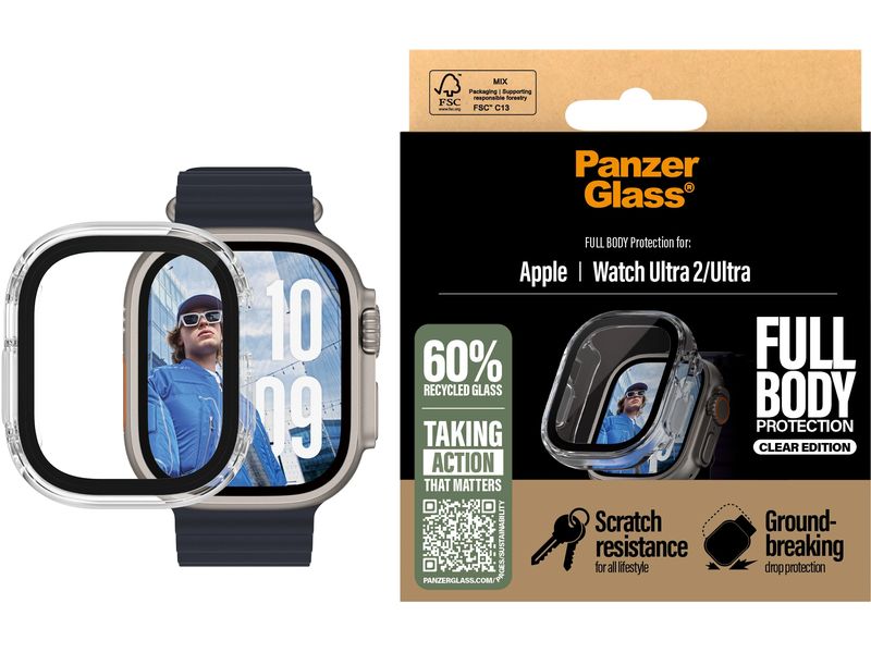 Panzerglass Full Body Protection Apple Watch Ultra 2 Transp Full-Body-Displayschutz für die Apple Watch Ultra 2