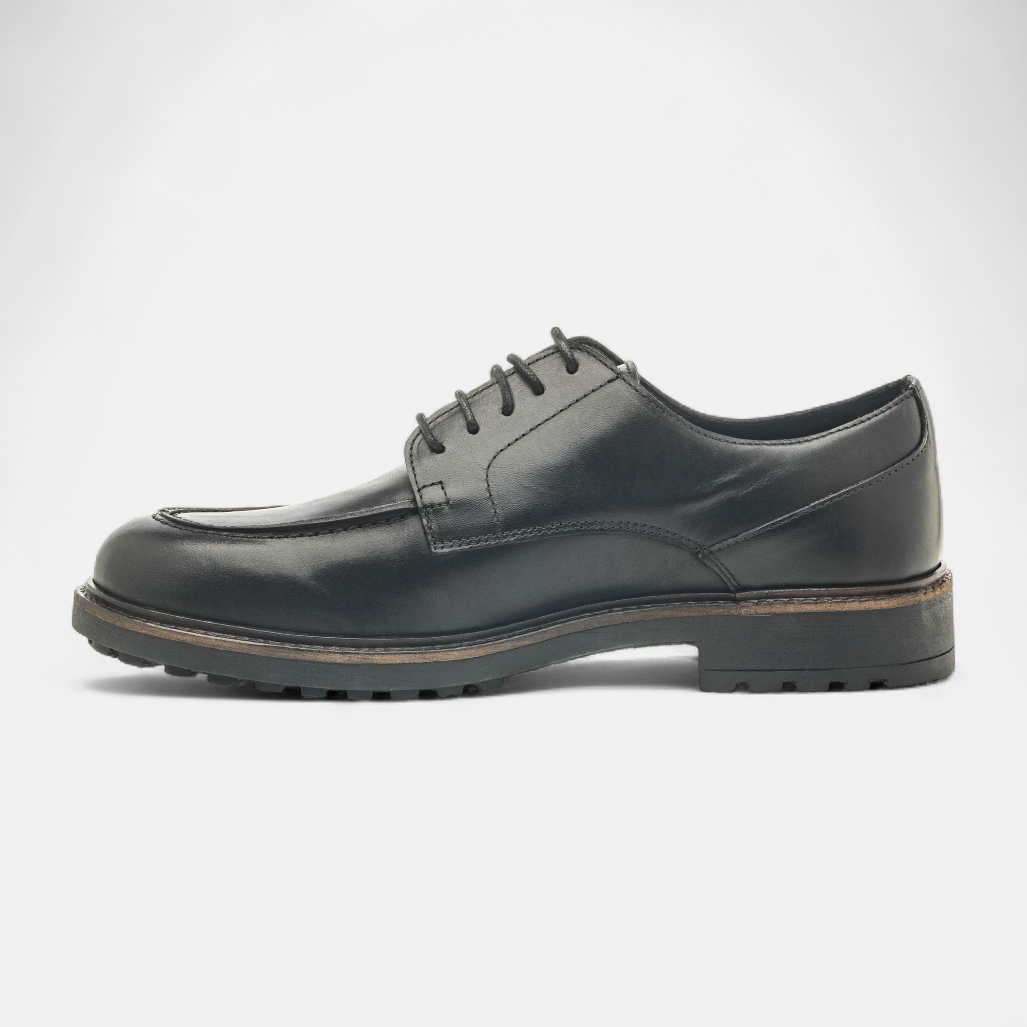Derbies Homme en cuir noir