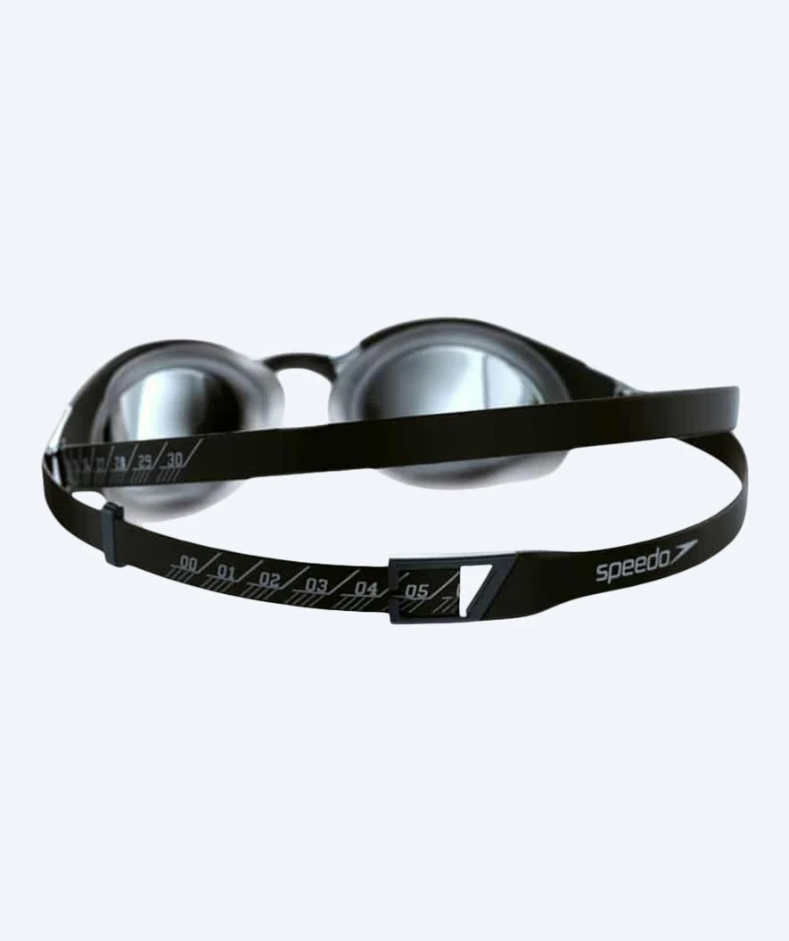 Speedo Elite svømmebriller - Fastskin Hyper Elite Mirror - Sort/grå