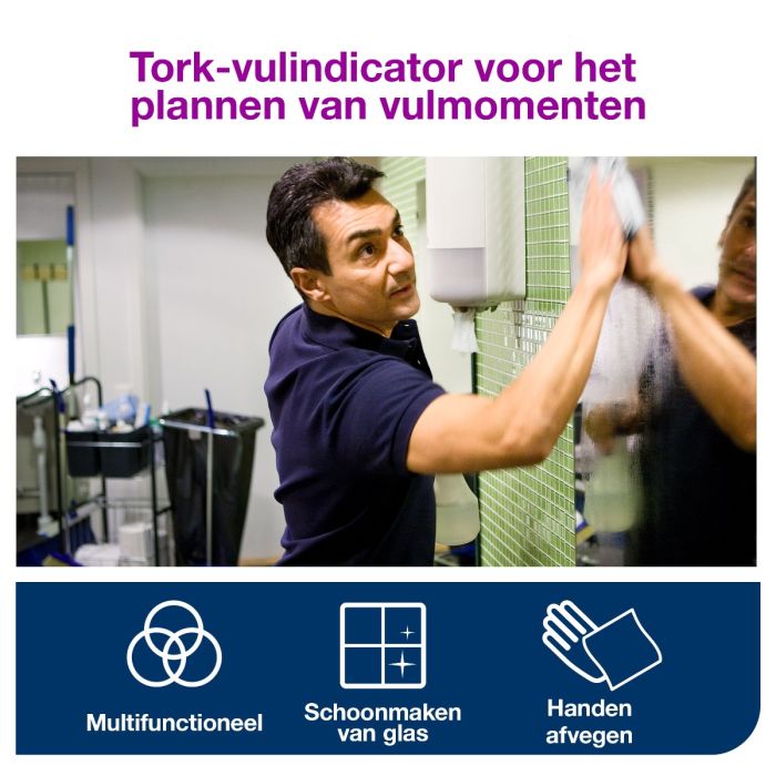 Tork 130034 6st Wiper 415 Perf M rol 1-lgs wit 165 mtr x 20 cm doos à 6 rol/471 vel (130034)