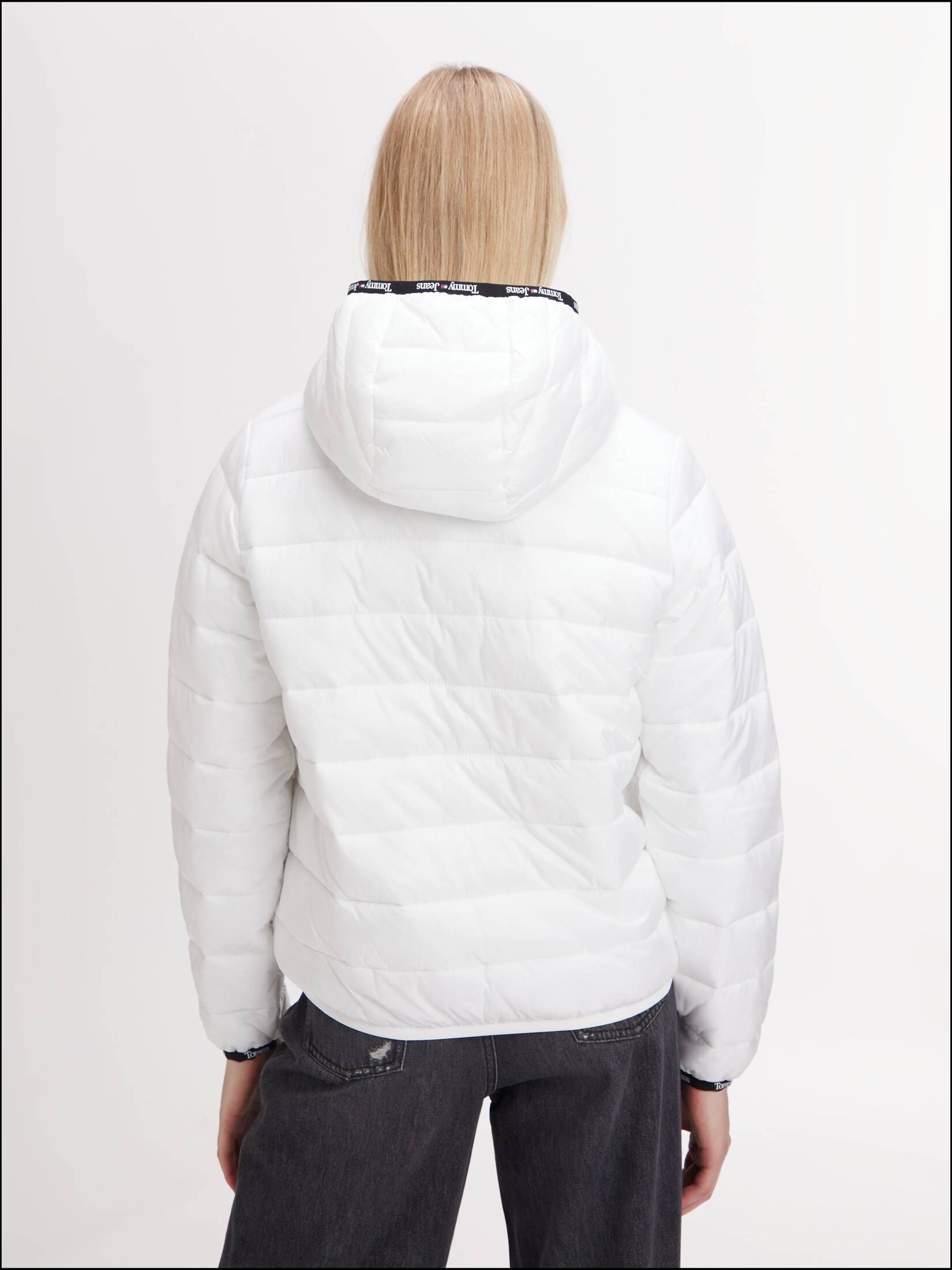 Tommy Jeans| Damen Steppjacke TJW QUILTED TAPE HOODED JACKET