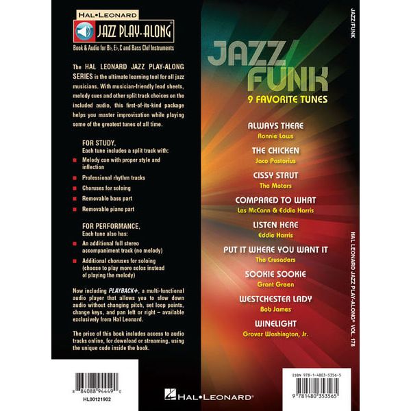 Hal Leonard Jazz Play Along: Jazz/Funk