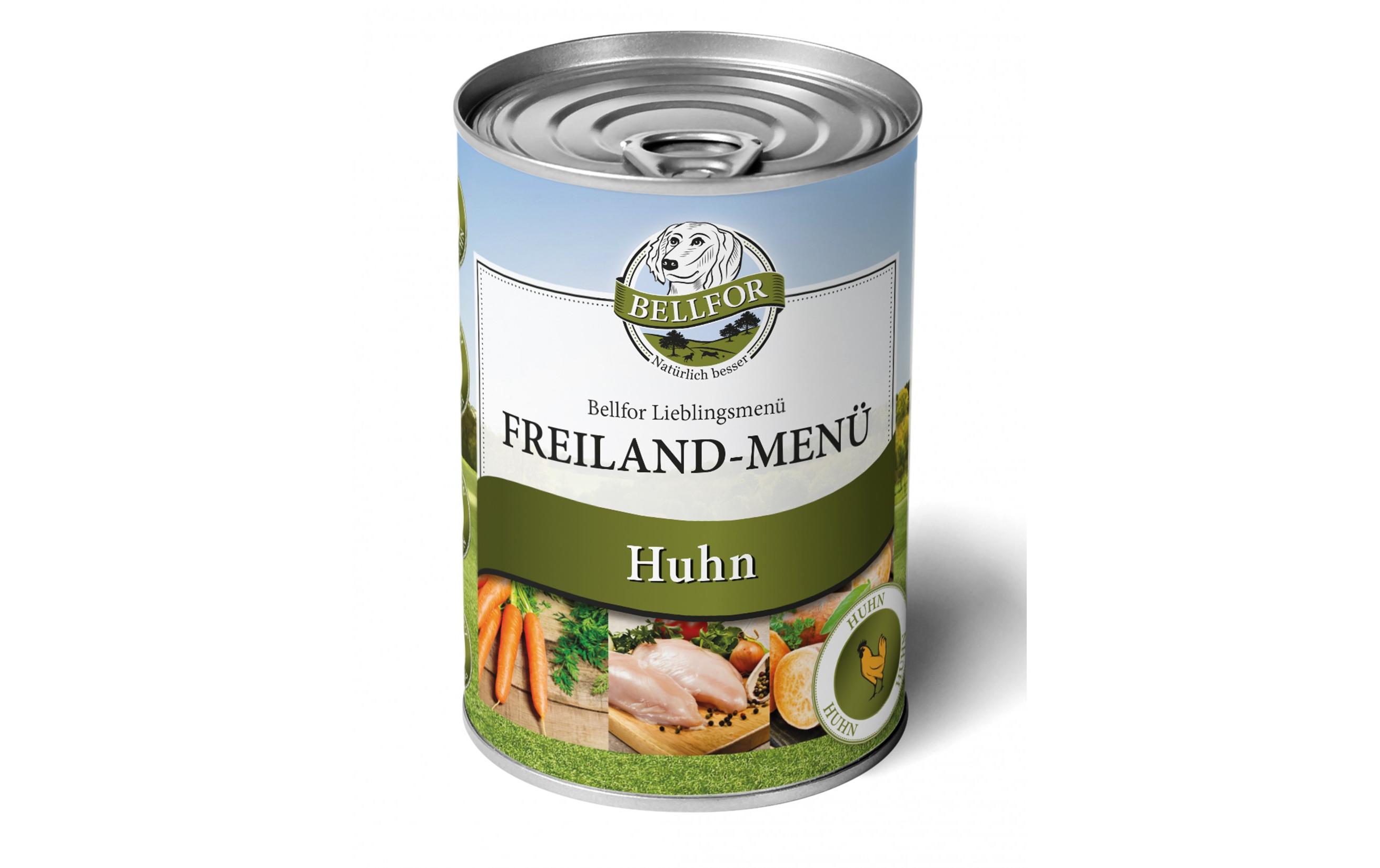 Nassfutter Freiland-Menü Huhn, 400 gGetreidefreies Nassfutter für Hunde