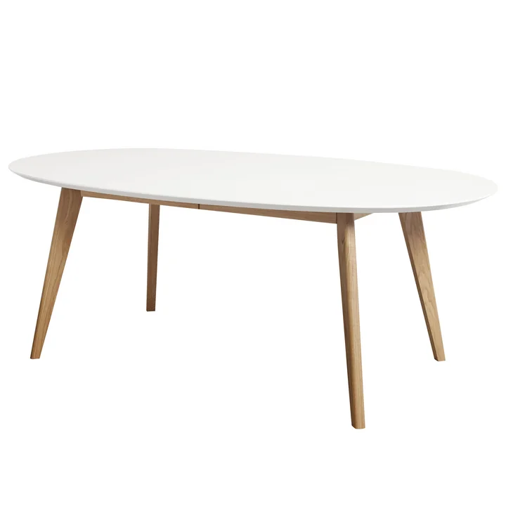 Andersen Furniture - DK10 Ausziehtisch oval, Eiche geölt / weiss