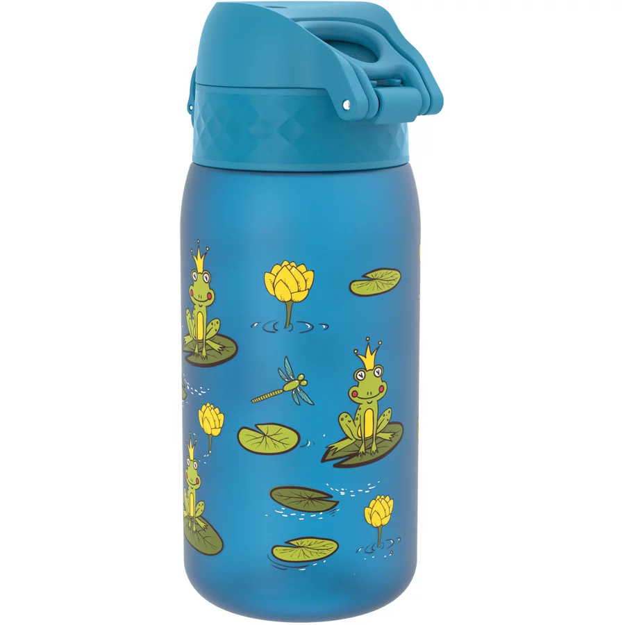 ion8 Kindertrinkflasche auslaufsicher 350 ml Froschteich  blau