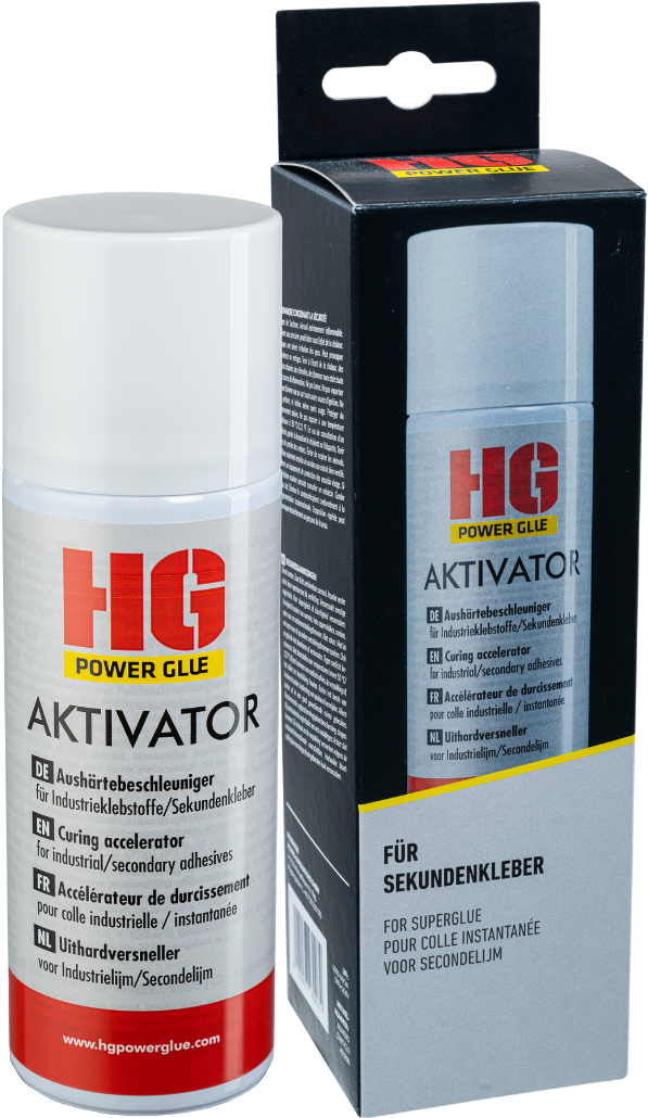 HG Power Glue  Aktivator Spray, 200 ml    Aushärtungsbeschleuniger für Sekundenkleber in Sprayform