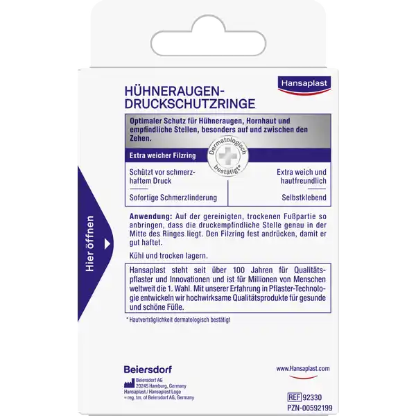 Hühneraugen-Druckschutzringe