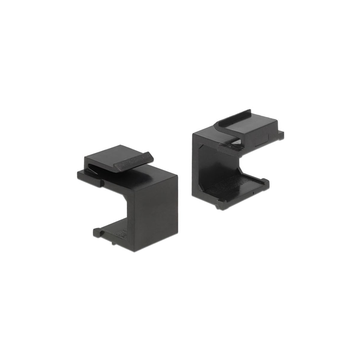 DeLOCK Keystone täckmodul, påse med 4 täckmoduler, svart