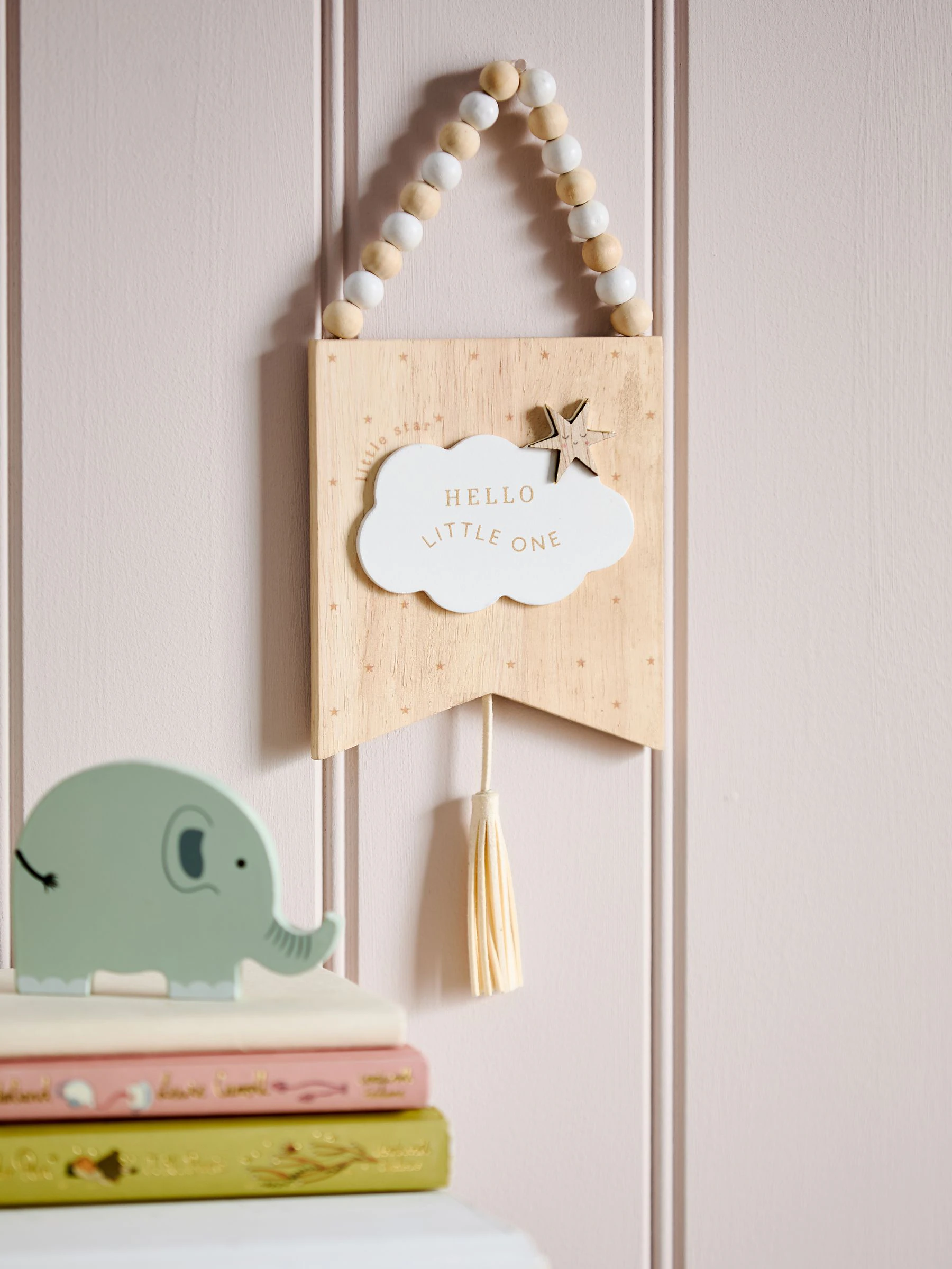 New Baby Cloud Wooden Hanging Decoration