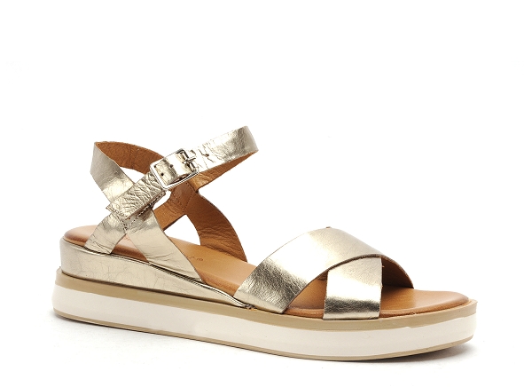 Coco abricot nu pieds plats femme meigneux bronze