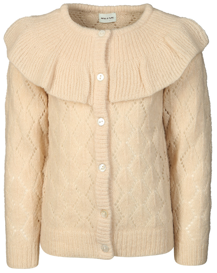 Strickjacke MATDIANKids mit Wolle in sand