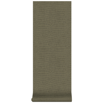 Vliesbehang Animal print groen 112039