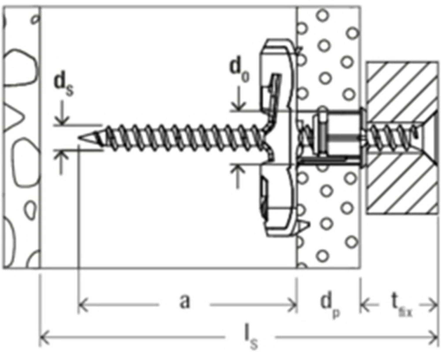 Fischer 542591 DuoTec 12 S PH Hollewandplug met metrische bolkopschroef - M6x70 (10st)