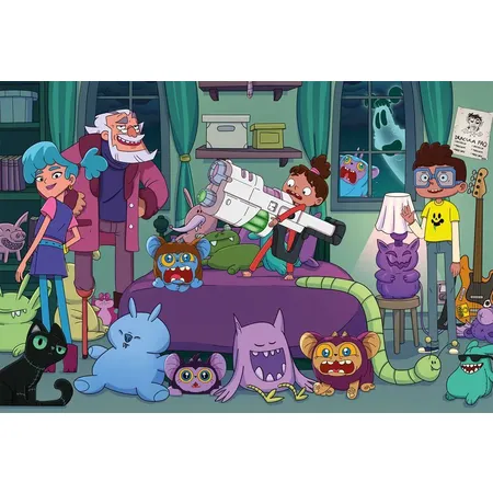 Schmidt Spiele Puzzle - Monster Loving Maniacs: Bo als Monsterjäger, 150 Teile