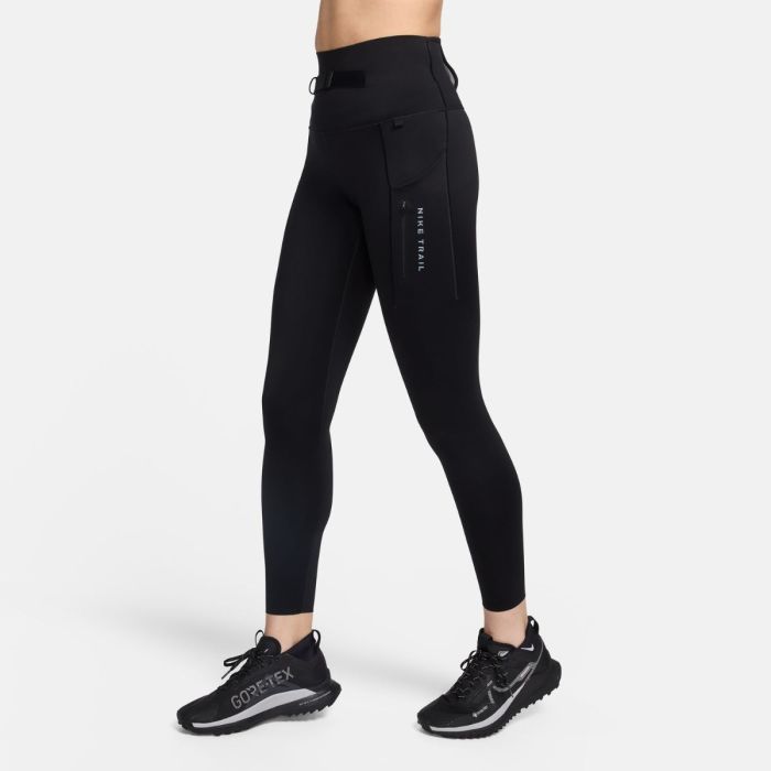 Nike Dame Lange tights Trail Go Tights Sort