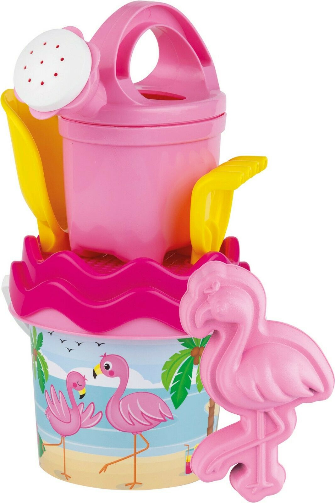Flamingo Baby-Eimergarnitur 6 Teile Sandspielzeug