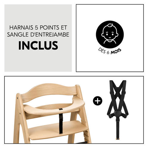 Chaise haute Arketa - Bois - HAUCK