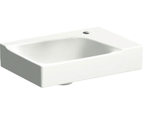 GEBERIT Xeno² 40 cm witte wastafel met KeraTect® speciaal glazuur, kraangat rechts, 500529011