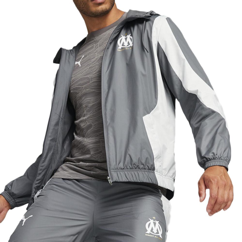 Puma OM Veste De foot Gris/Blanc Homme Puma 2023/24