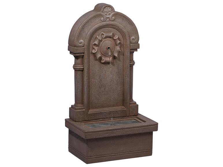Tuinfontein met LED's en zonnepaneel