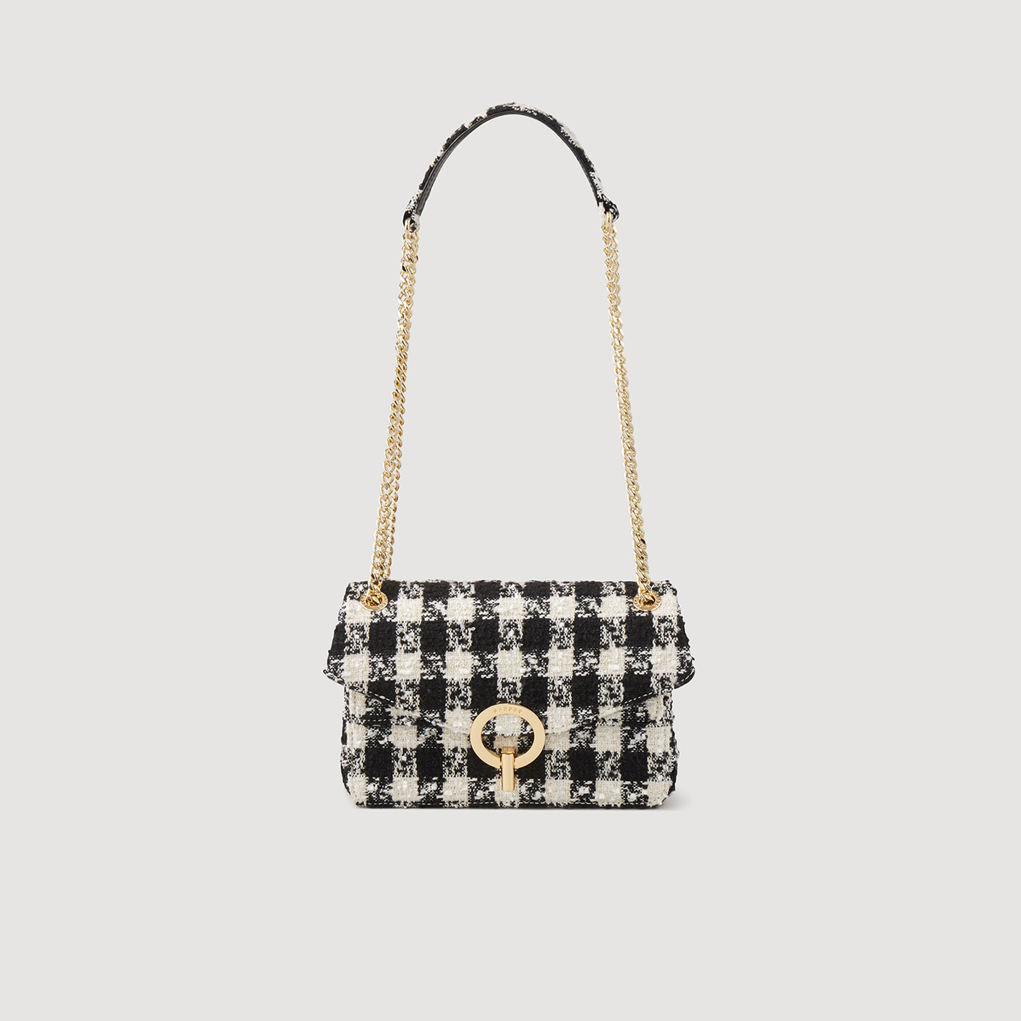 Sac Yza en tweed pied-de-poule