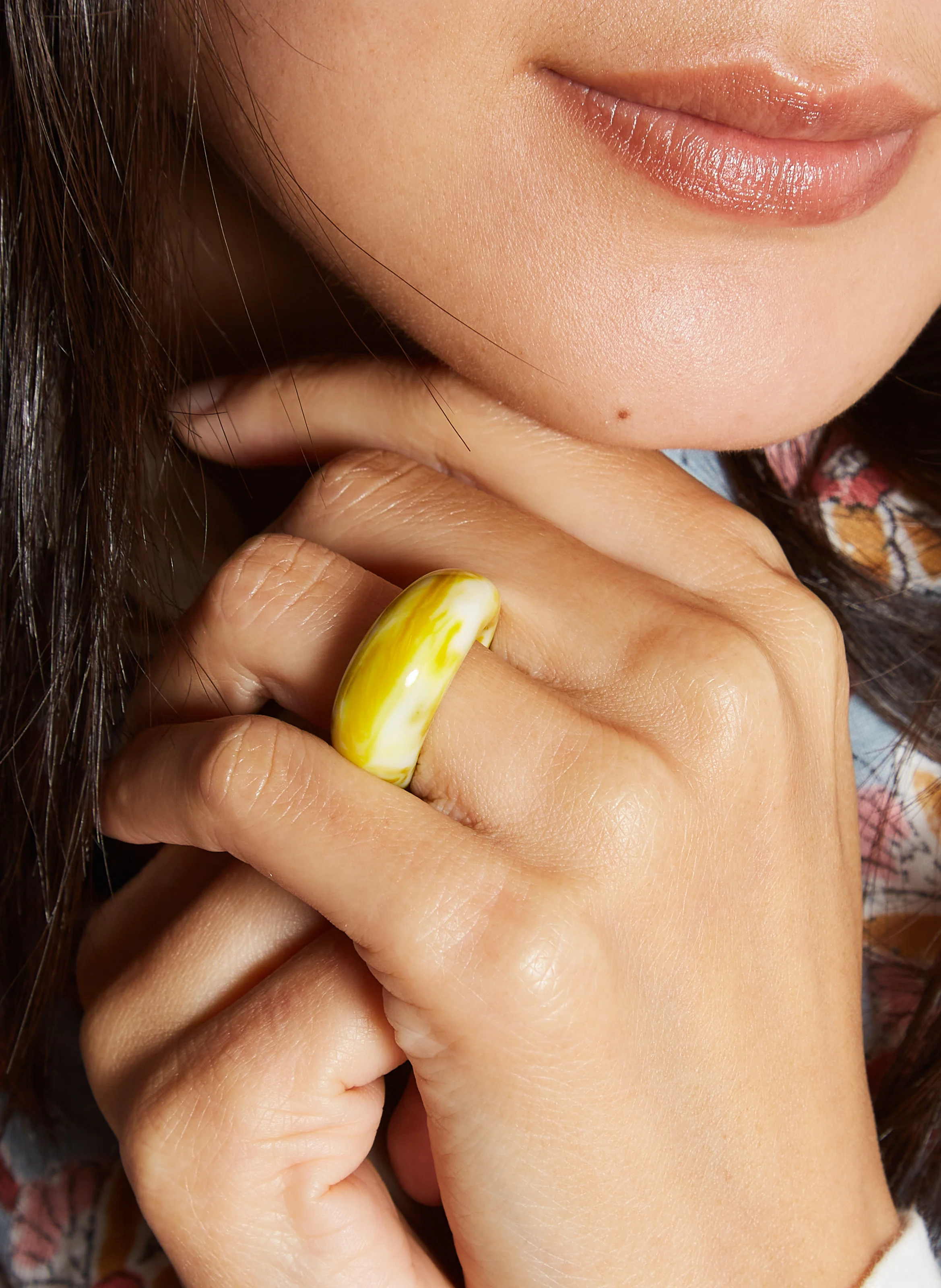 GABIE - Bague ronde | Jaune