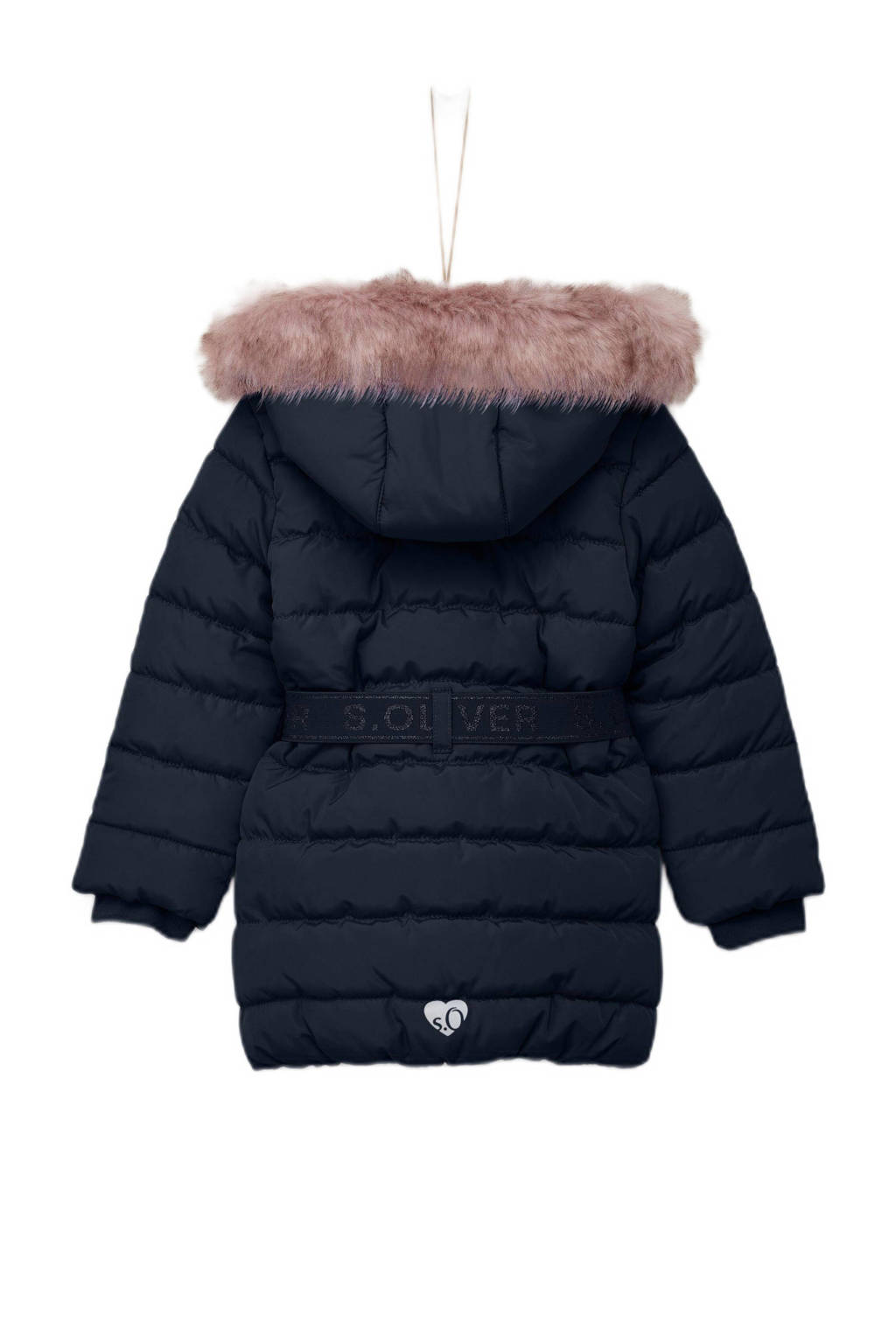 s.Oliver gewatteerde winterjas donkerblauw