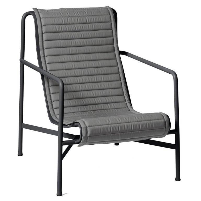 Hay Quilted zitkussen Anthracite voor Palissade High fauteuil