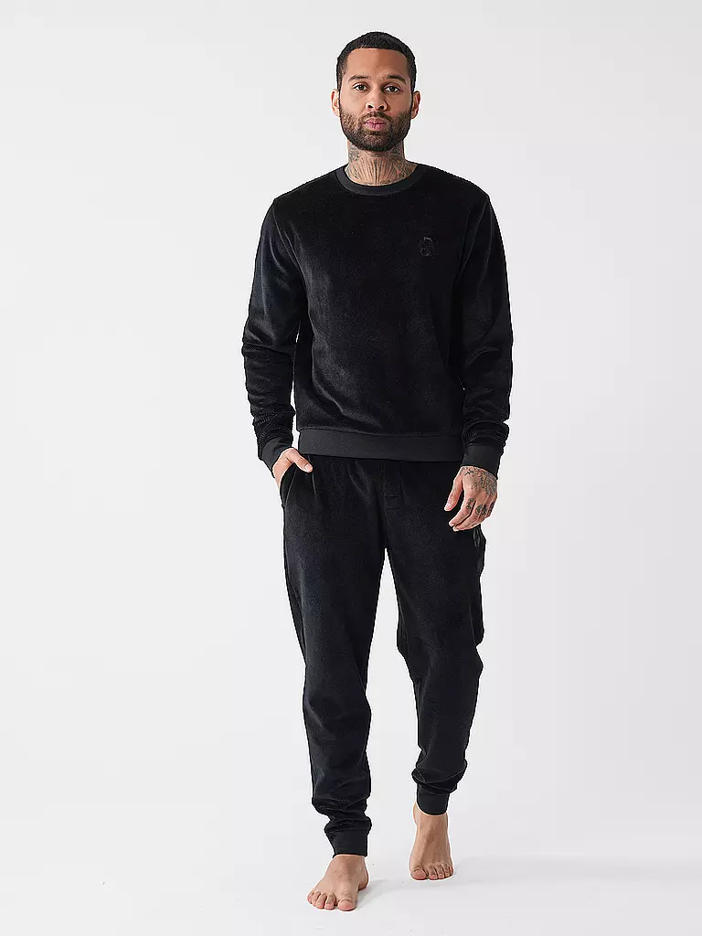 BOSS Loungewear Hose  schwarz
