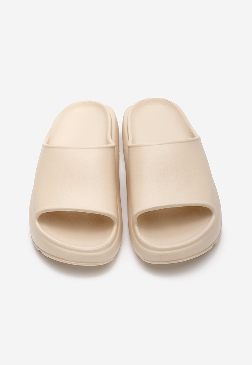 Claquettes femme beige Pelara