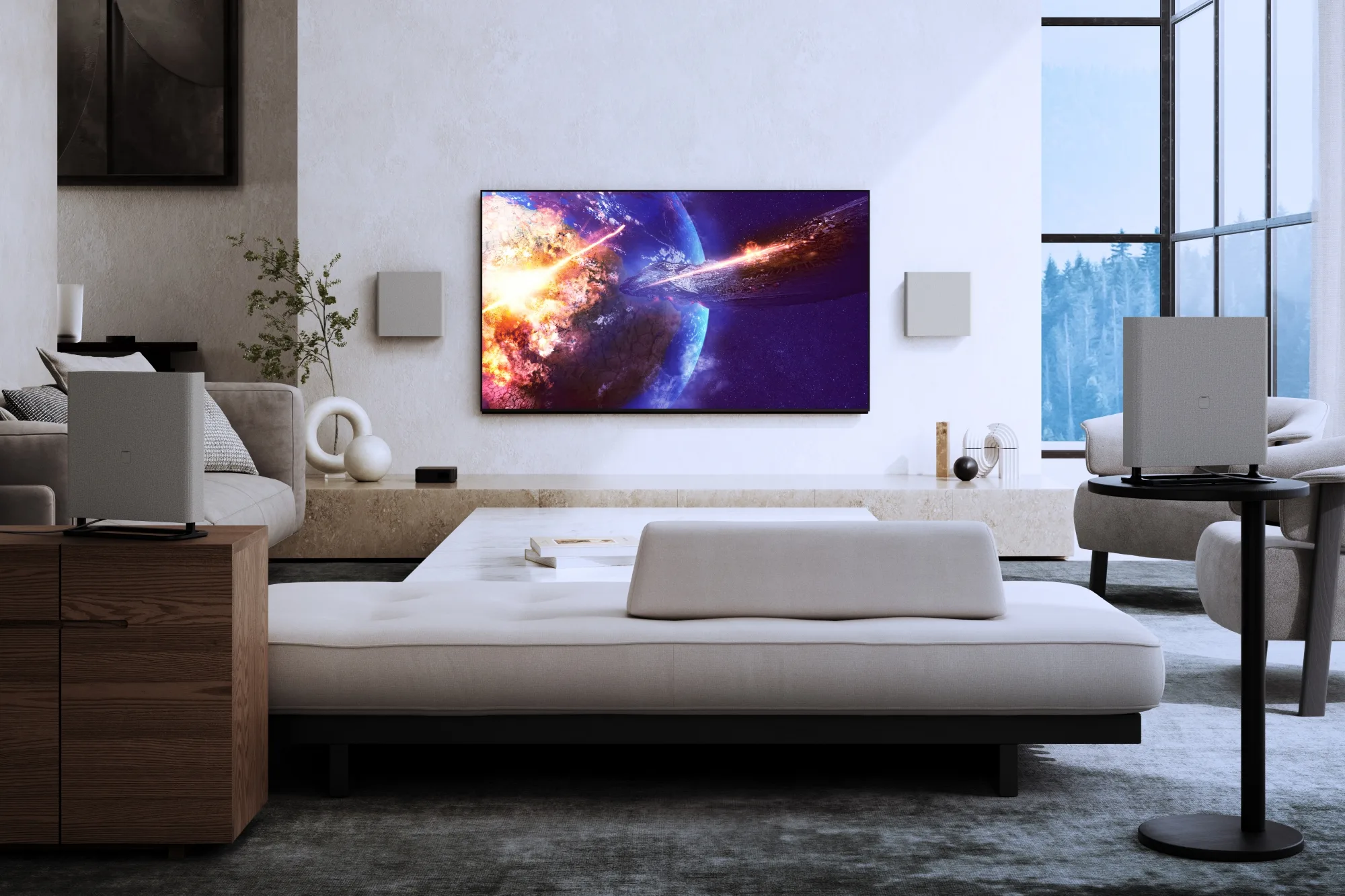 Sony 75 BRAVIA 9 (75XR90)   BRAVIA Theater Quad   SA-SW5 TV UHD 4K