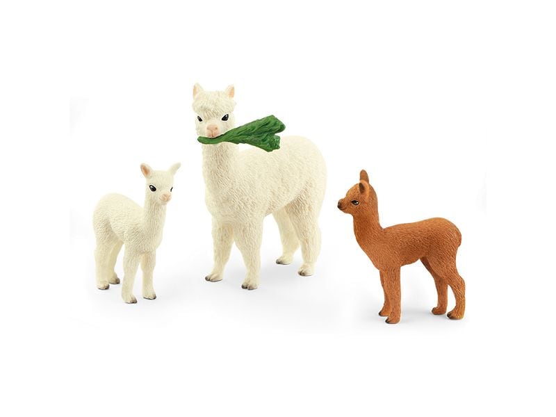 Schleich Spielfigurenset Wild Life Alpakafamilie Spielzeug-Tierfiguren