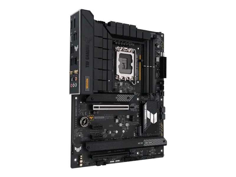 ASUS TUF GAMING H770-PRO WIFI - Bundkort - ATX - LGA1700 sokkel - H770 Chipset - USB-C 3.2 Gen 2x2, USB 3.2 Gen 2, USB 3.2 Gen 1, USB-C 3.2 Gen 1 - 2.5 Gigabit LAN, Wi-Fi 6, Bluetooth - onboard grafik (CPU påkrævet) - HD Audio (8-kanaler)