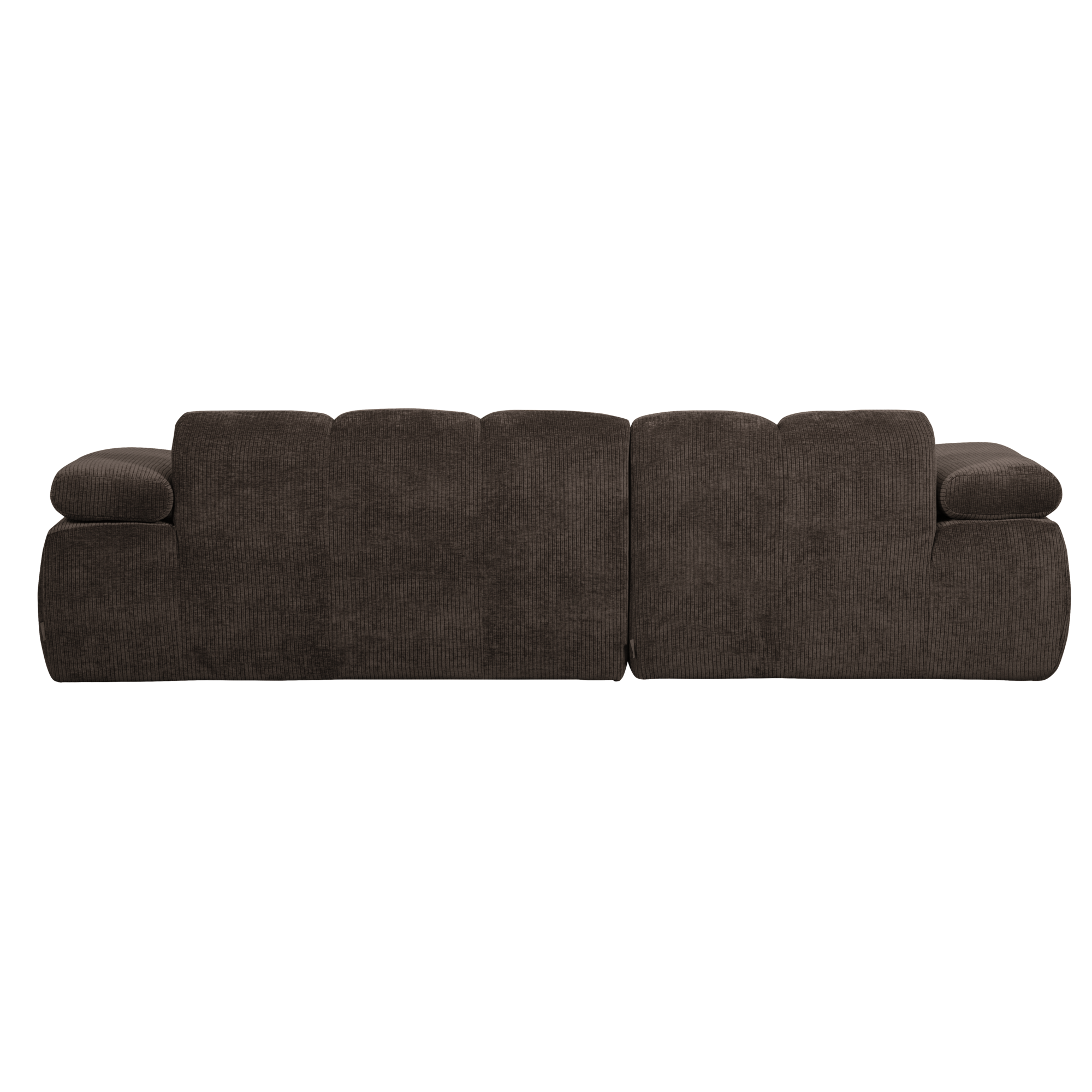 Chaise Longue Mojo Mojo Chaise Longue Links - Geweven Ribstof - Bruin