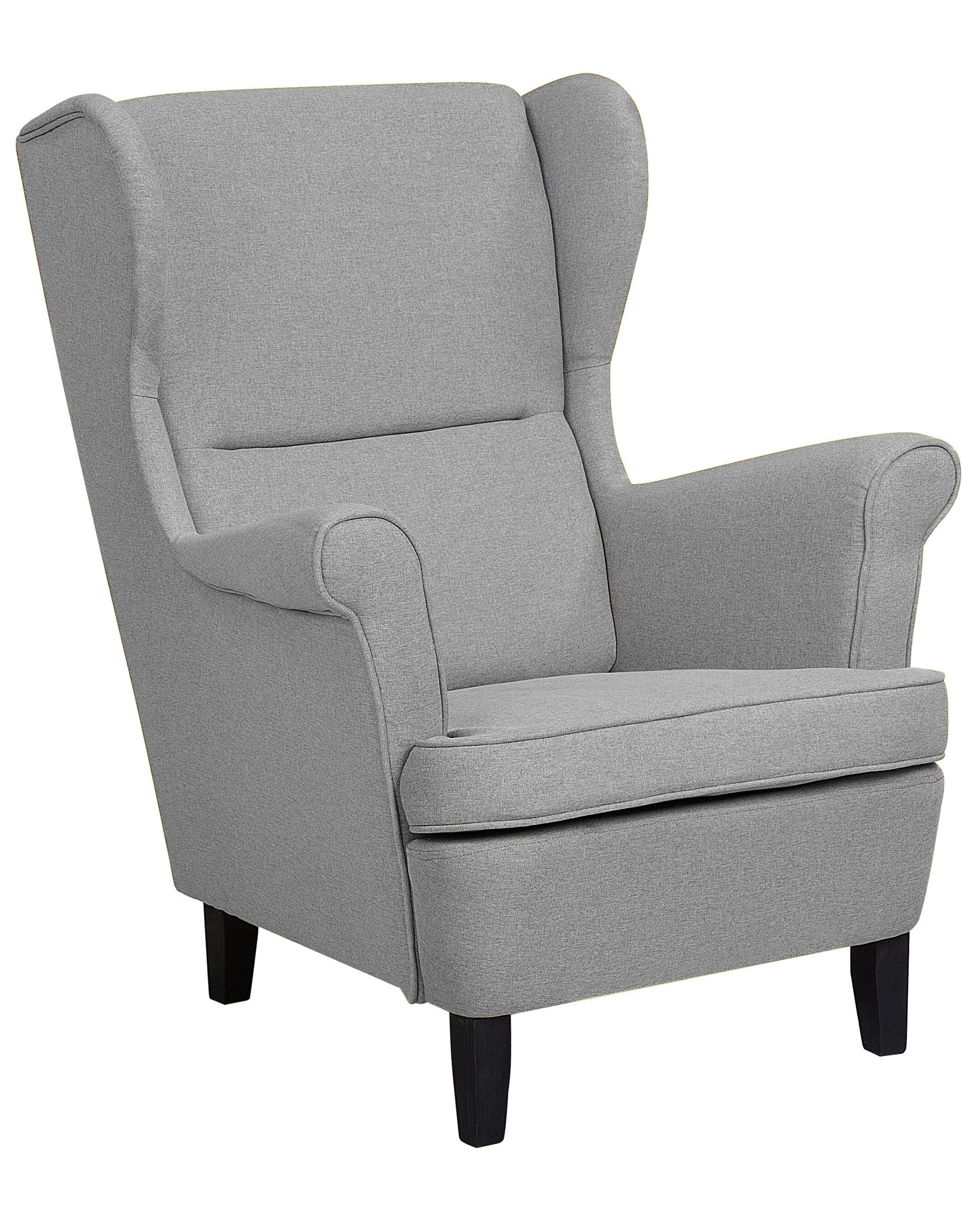 Oorfauteuil ABSON Stof Grijs