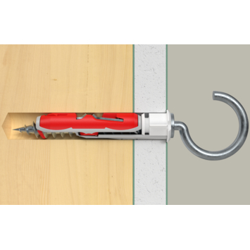 Fischer Hollewandplug DuoTec 10mm met schroefhaak 2 stuks